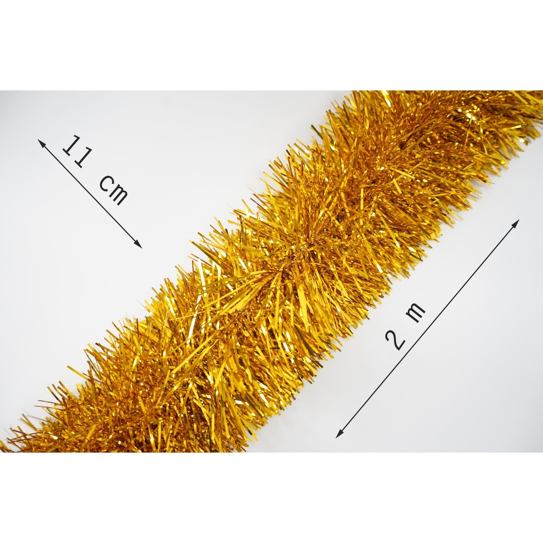 Beteala Craciun, Flippy, aur, marimea: 2 m x 11 cm material:folie PVC, interior/exterior