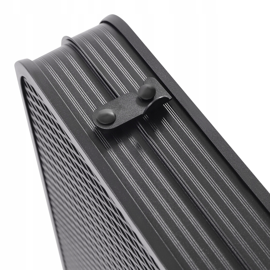 Masa pliabila metalica pentru gradina sau drumetie, 80x40x66cm, inaltime reglabila, neagra