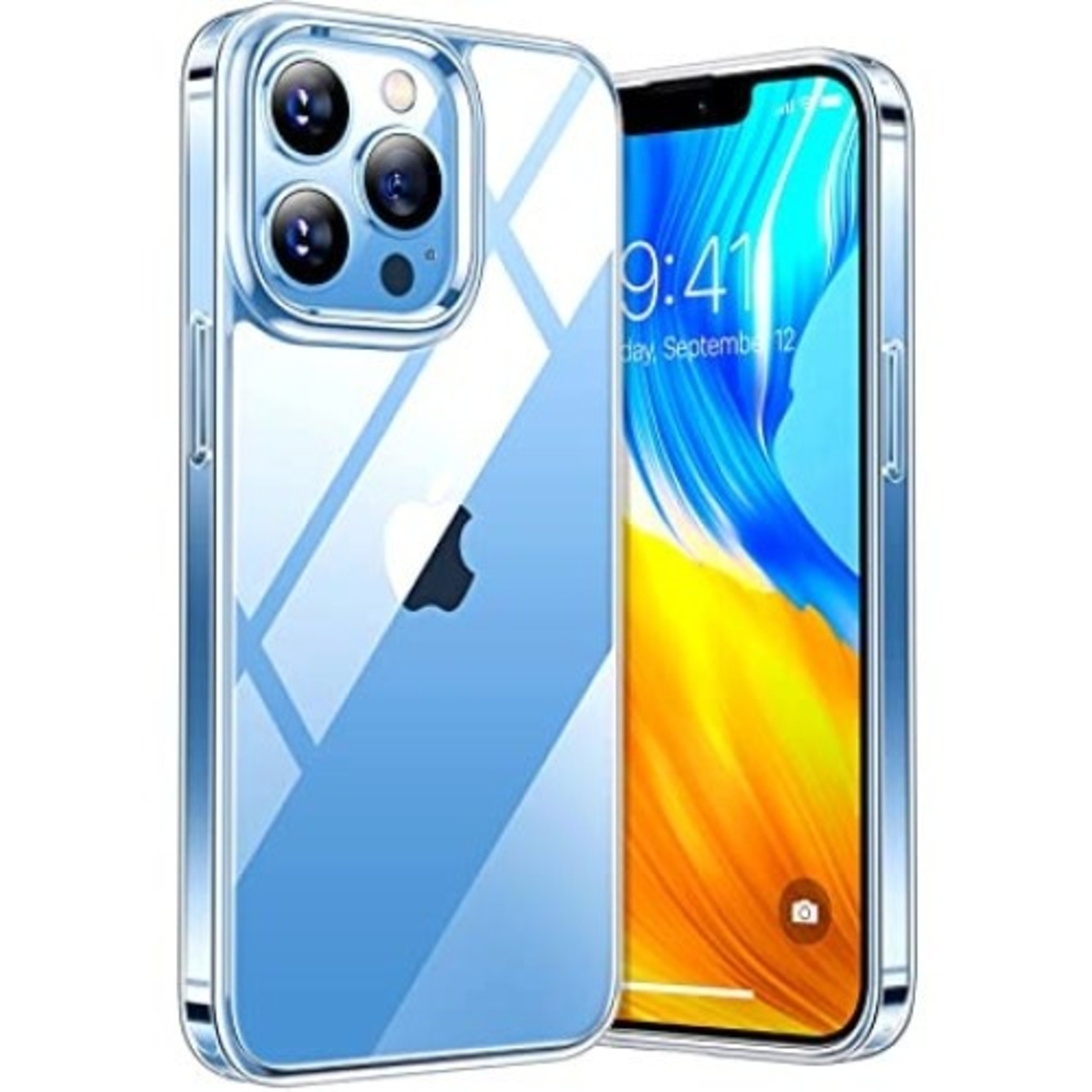 Husa de Protectie pentru IPhone 14 Pro, Vafy, Silicon TPU Transparenta, Protectie Antisoc, Rezistenta la Impact