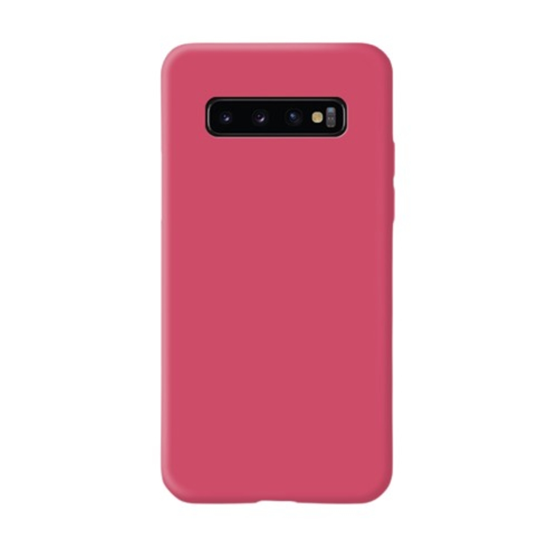 Husa protectie Vafy compatibila cu Samsung Galaxy S10 Liquid Silicone Case Fuchsia