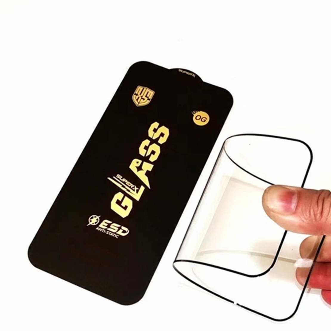 Folie de Protectie pentru Huawei Nova 11 i, Vafy, Sticla Securizata ESD, Margini Negre, Rezistenta la Zgirieturi, Antistatica, 0.35 mm, Transparenta