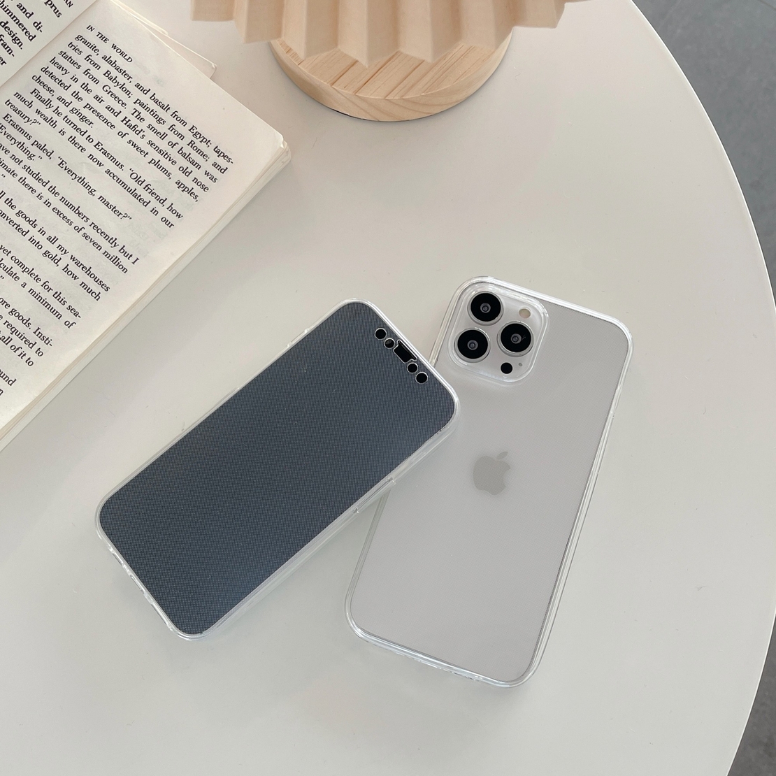 Husa de protectie Vafy compatibila cu Apple iPhone 13 Pro Full Tpu 360 Transparent