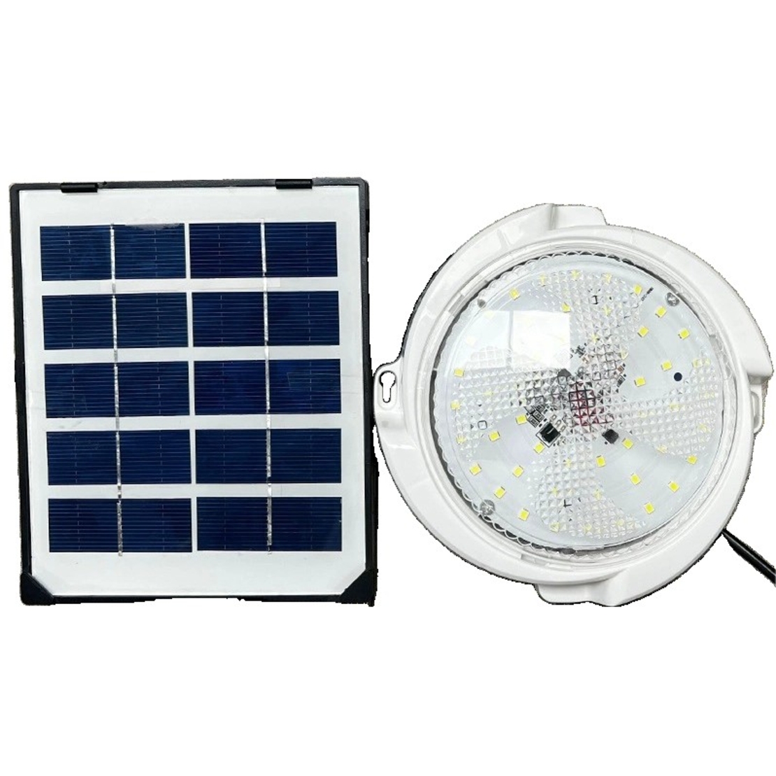 Plafoniera solara Flippy, 30W, diametru 145MM, cu telecomanda, lungime prelungitor 4.6 m, alb rece