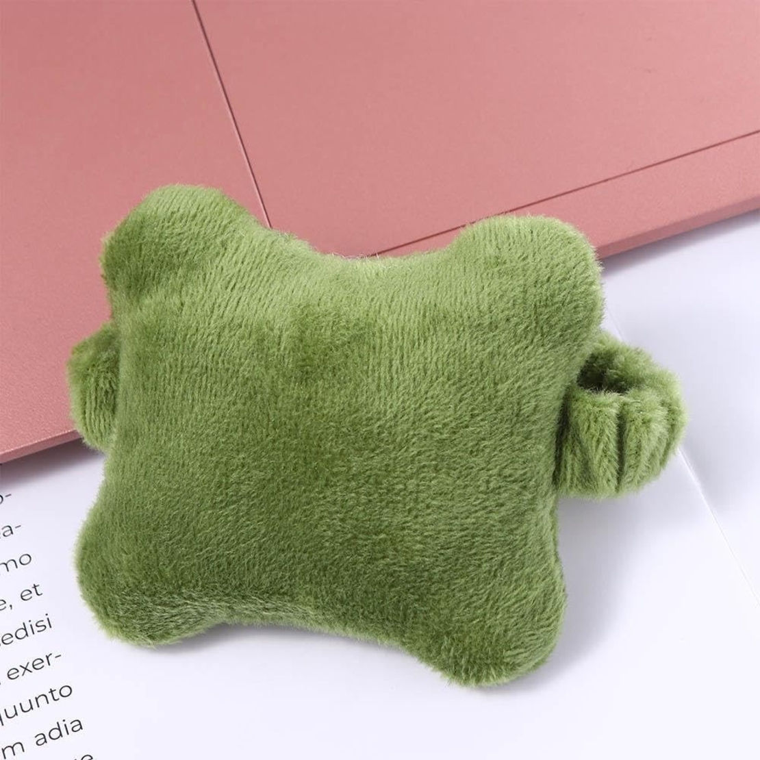 Suport de Mana, Flippy, Pernuta pentru Incheietura cu Banda Elastica, pentru Mouse, Moale, 7.5 x 7 cm, Verde Inchis