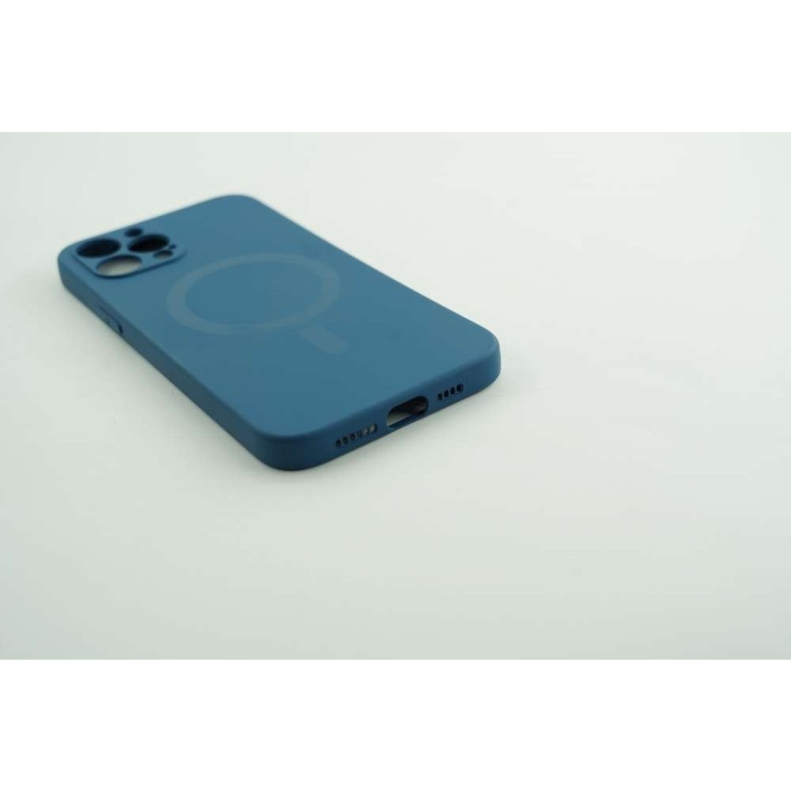Husa protectie Vafy compatibila cu Apple iPhone 12 Pro Max Mag Safe Silicone Albastru