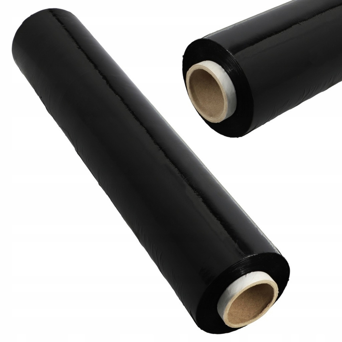 Set 6 Role Folie Stretch Neagra pentru Uz Manual, 1.5kg/Rola, Tub 300 g, Silentioasa si Rezistenta