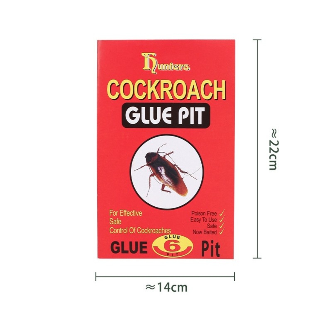 Capcana Adeziva pentru Gandaci, Flippy, Non-Toxic, cu Atractant, pentru Interior, Rosu