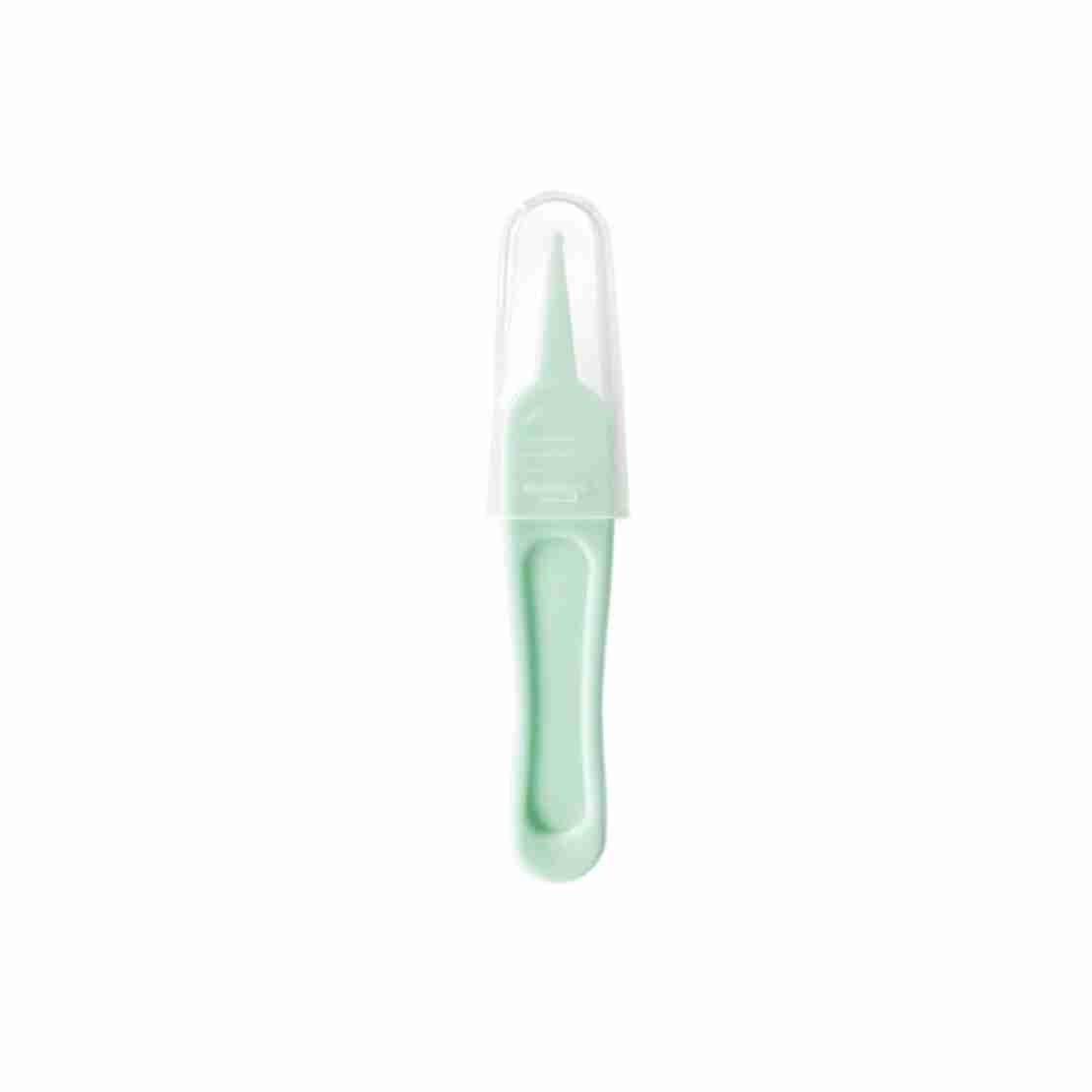 Set Aspirator Nazal pentru Copii, Flippy, Manual, Anti-Reflux, cu Pompita, Usor de Curatat, Varf din Silicon, 11.2x4cm, Verde