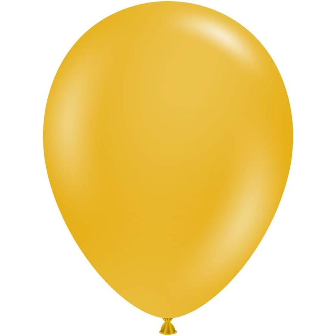 Set 12 Baloane, Flippy, din Latex Standard, 25 cm, Galben Mustar