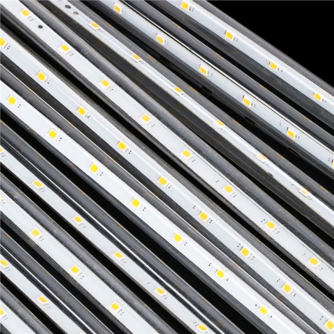 Instalatie de Craciun, 10 tuburi, 50cm, 480 LED, ploaie de meteoriti, alb
