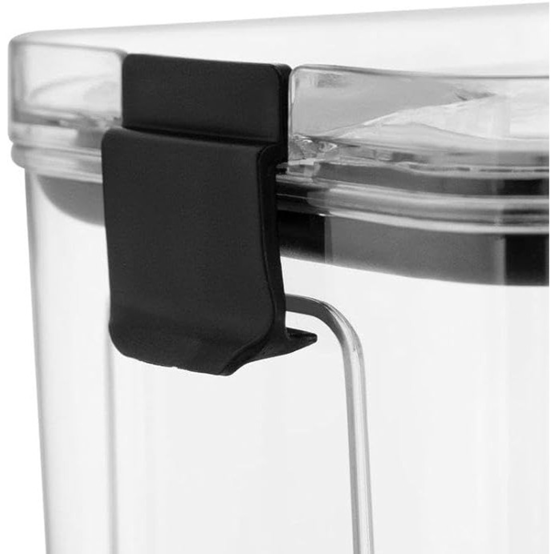 Set 4 Recipiente Depozitare Alimente, Flippy, pentru Organizare Bucatarie, cu Inchidere Ermetica, Transparent, Plastic fara BPA, Compatibile cu Masina de Spalat Vase, Diferite Dimensiuni, 350 ml, 1300 ml, 2700 ml, 4600 ml