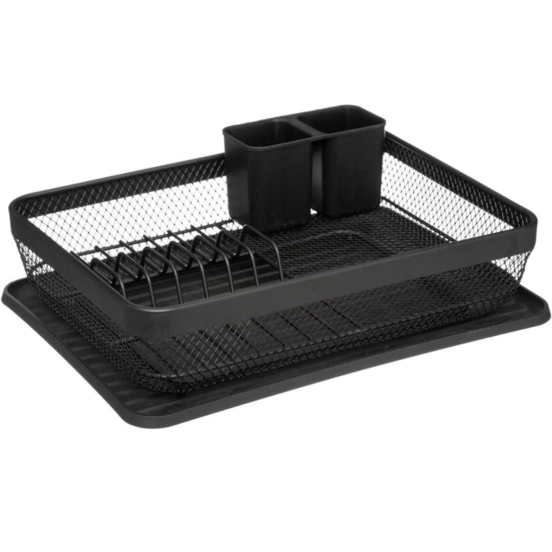 Suport vase 5Five Mayaj cu 1 nivel, otel si plastic, 43x32x13 cm, negru