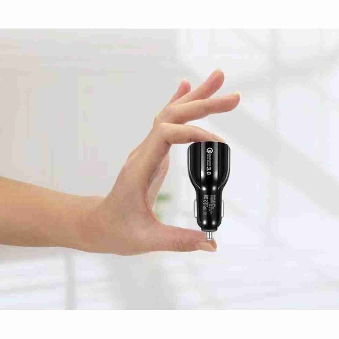 Incarcator Auto, Flippy, Pentru Bricheta, Incarcare Rapida, Interfata USB, 12V-24V, Negru