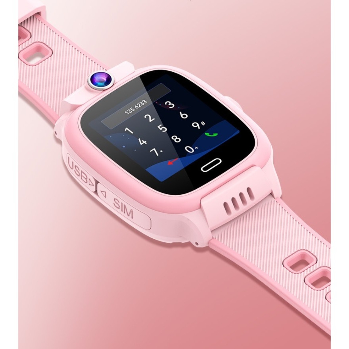 Ceas Smartwatch Vafy, Pentru Copii, Model Y36, cu Functie Telefon, 4G, Localizare LBS, Istoric Traseu, Monitorizare Spion, Apel Video, Rezistent la Apa, Roz
