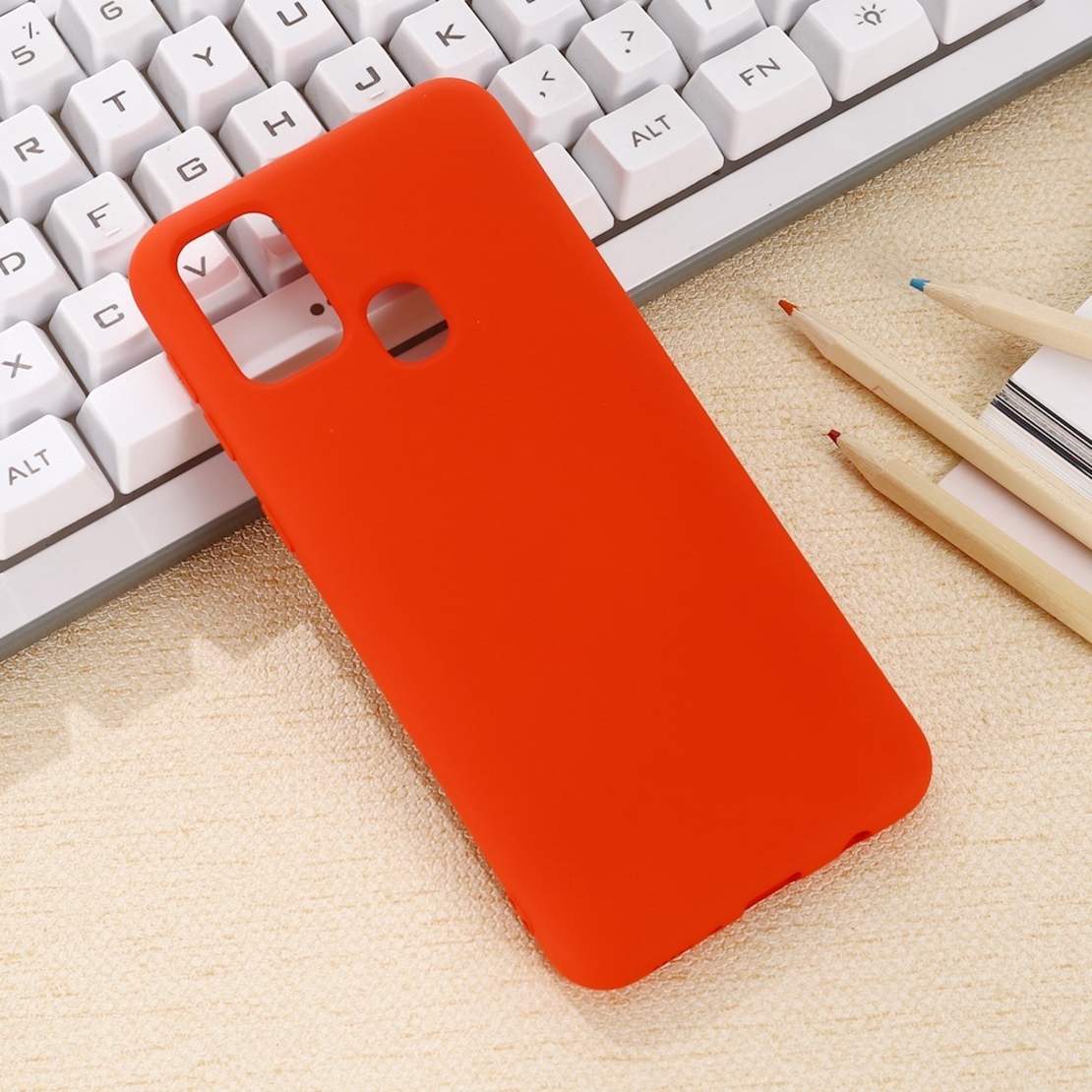 Husa protectie Vafy compatibila cu Samsung Galaxy A21S Liquid Silicone Case Rosu
