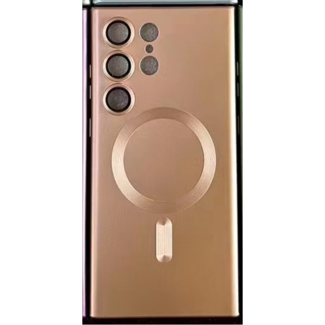 Husa de protectie Vafy, cu incarcare Wireless, Tehnologie Magsafe, pentru Samsung Galaxy S23 Plus , Rose Gold