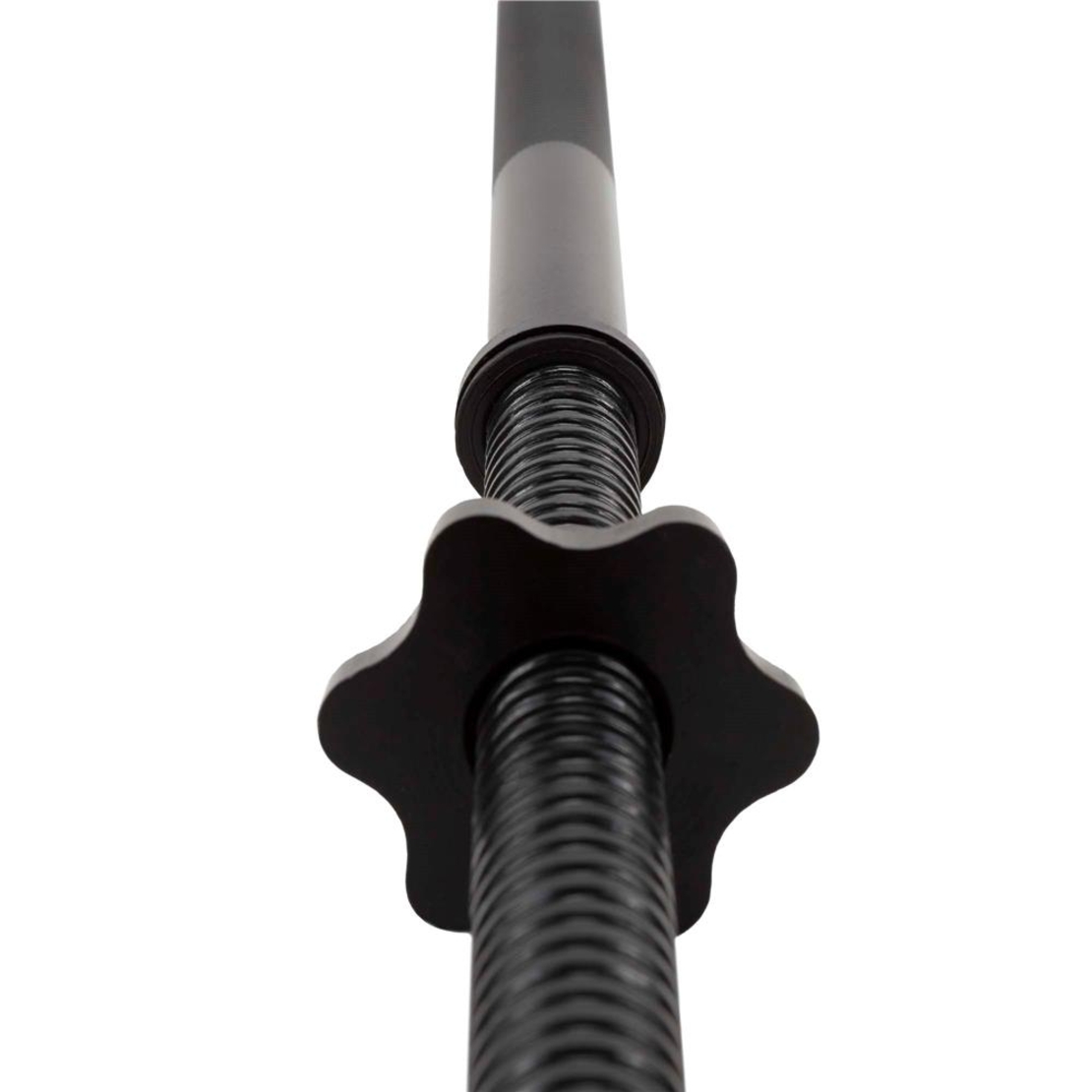 Bara haltera dreapta pentru greutati 120 cm, diametru 25 mm, otel, incarcare maxima 140 kg, negru