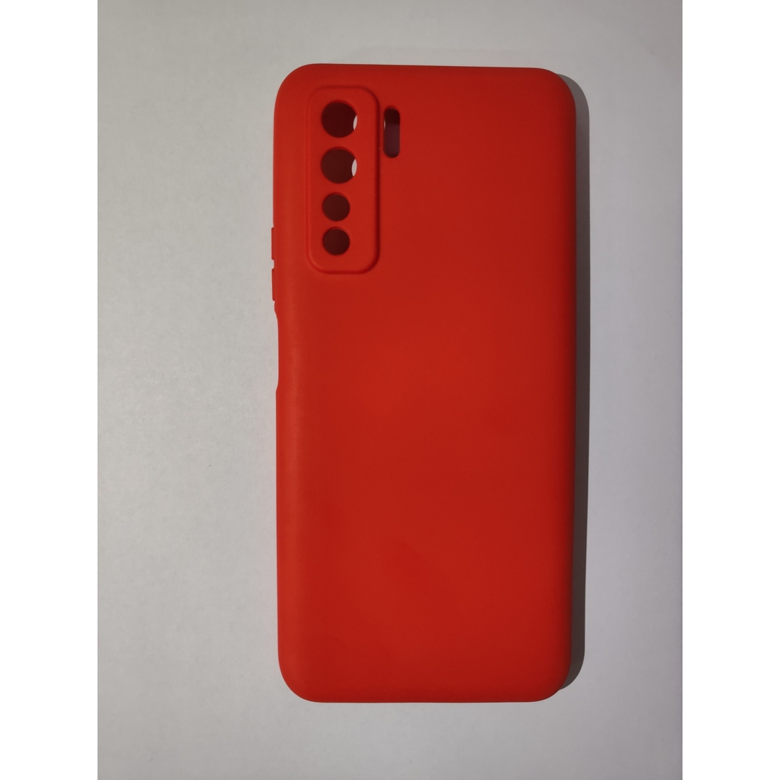 Husa protectie Vafy compatibila cu Huawei P40 Lite 5G Liquid Silicone Case Rosu