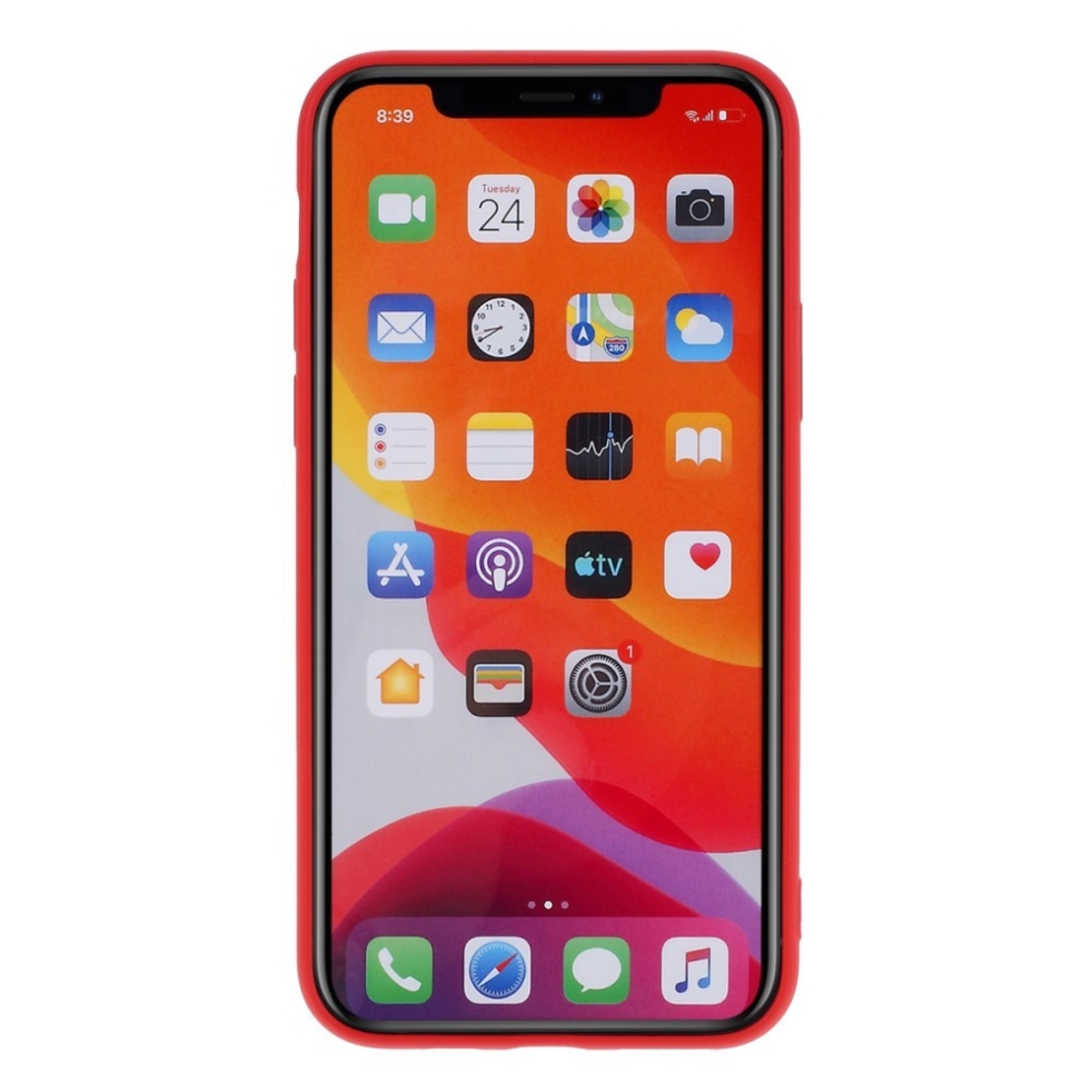 Husa protectie Vafy compatibila cu Apple iPhone 11 Liquid Silicone Case Rosu