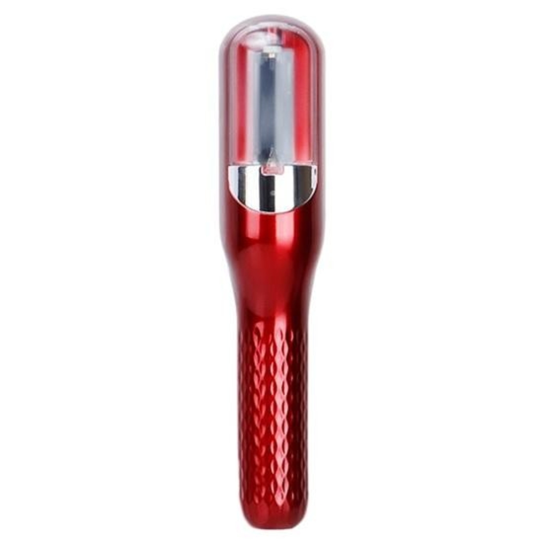 Aparat de Reparare a Varfurilor Despicate, Vafy, Netezirea Firului de Par, din ABS+PC, cu Ioni Negativi, Baterie 500 mAh, 24.8 x 5.3 x 5 cm, Rosu