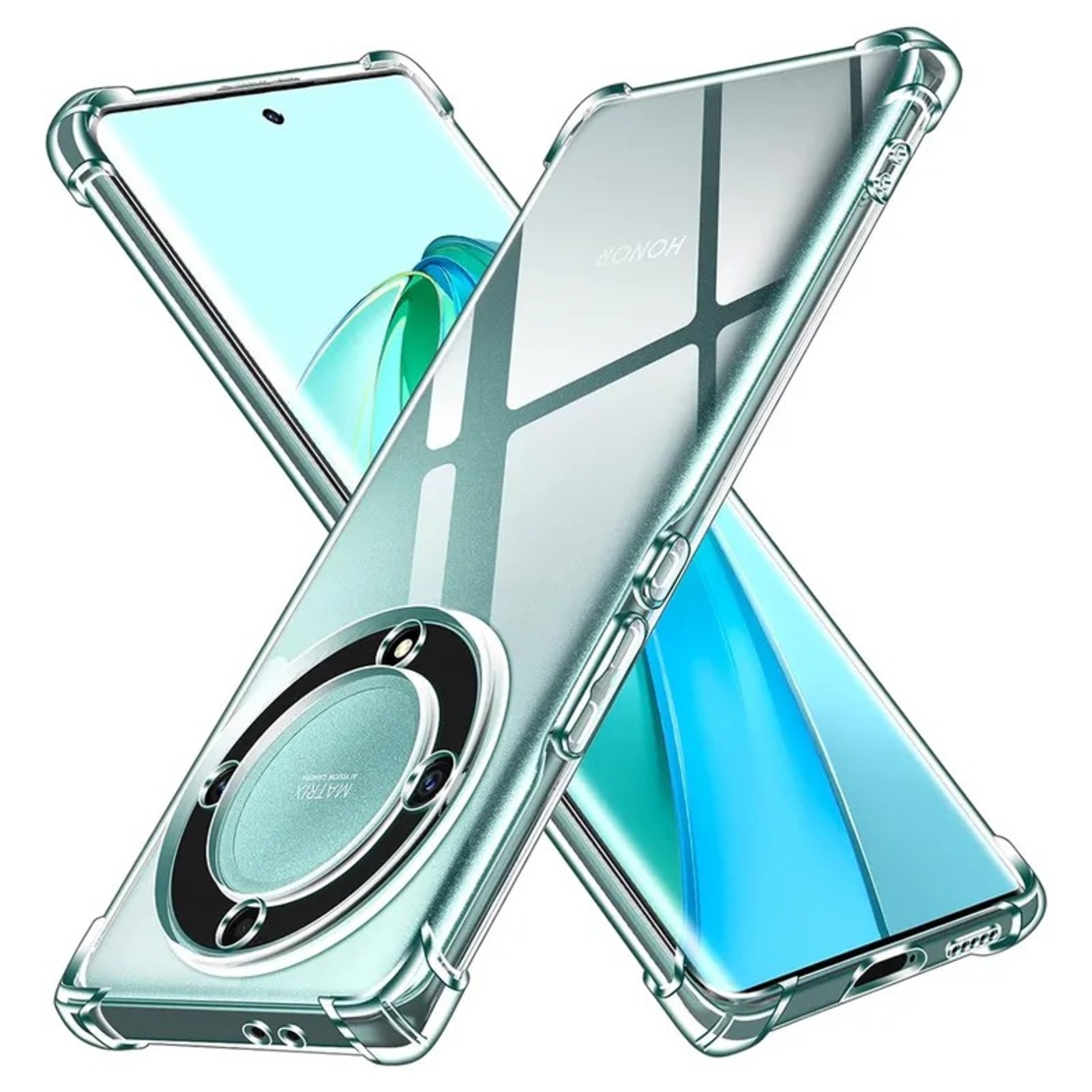 Husa de Protectie, Vafy, Compatibila cu Honor Magic 5 Pro, TPU Antisoc, Protectie Colturi, 1.5 mm Transparent