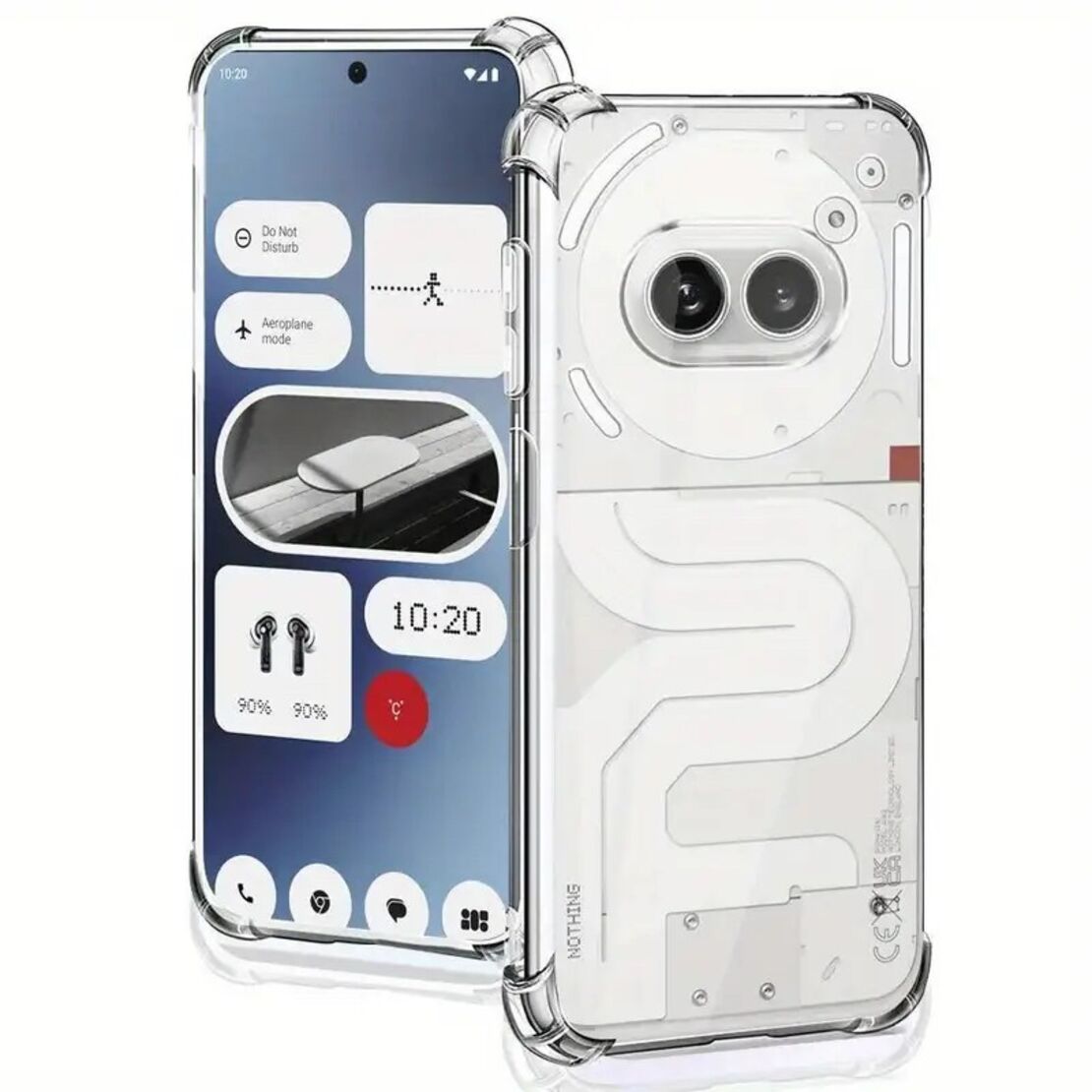Husa de Protectie, Vafy, Compatibila cu Nothing Phone 2A, TPU Antisoc, Protectie Colturi, 1.5 mm Transparent