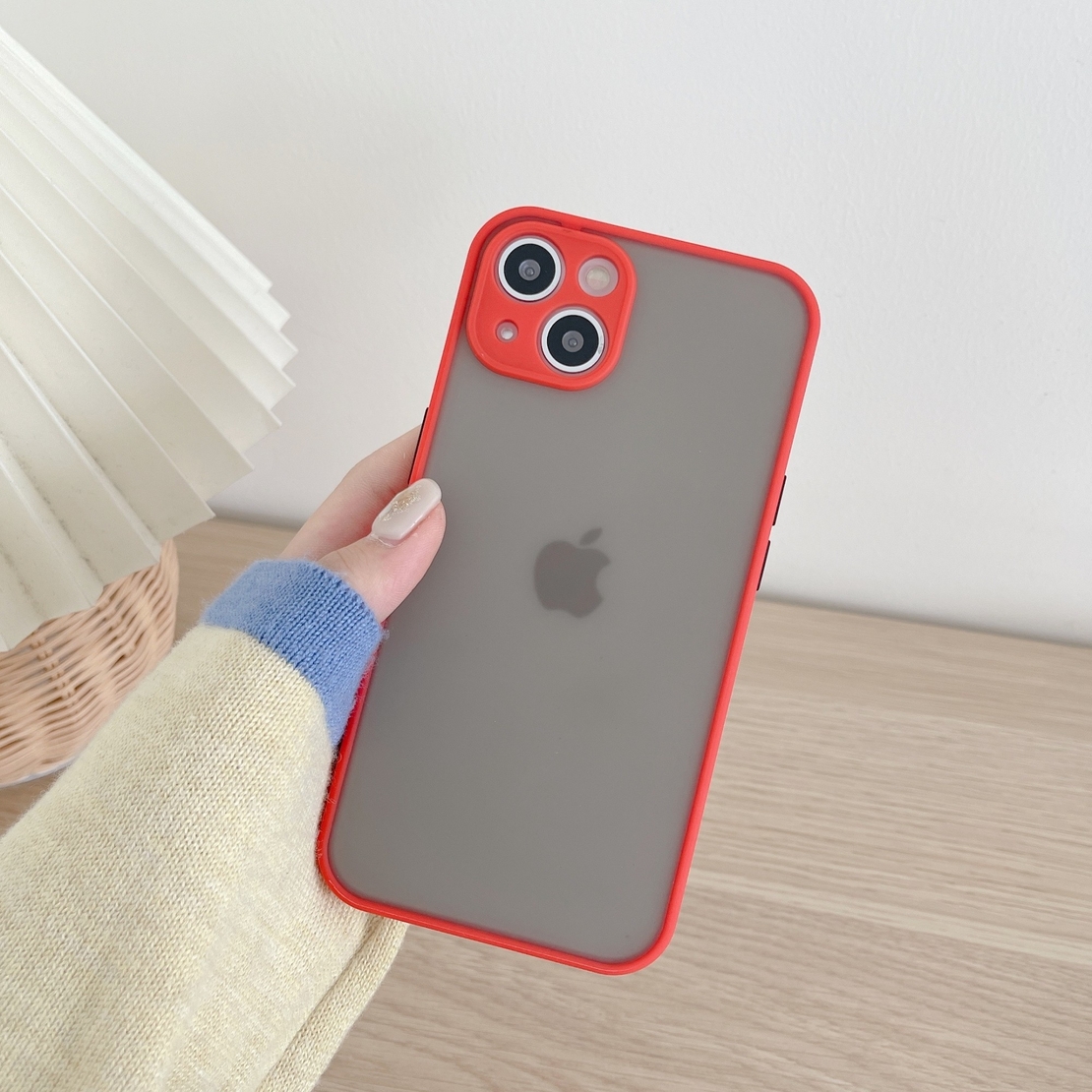 Husa protectie Vafy compatibila cu Apple iPhone 13 Mini Phantom Tpu Rosu