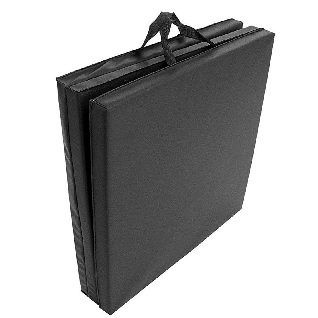 Saltea fitness groasa pentru antrenamente gimnastica, pliabila, 180x60x5cm, negru