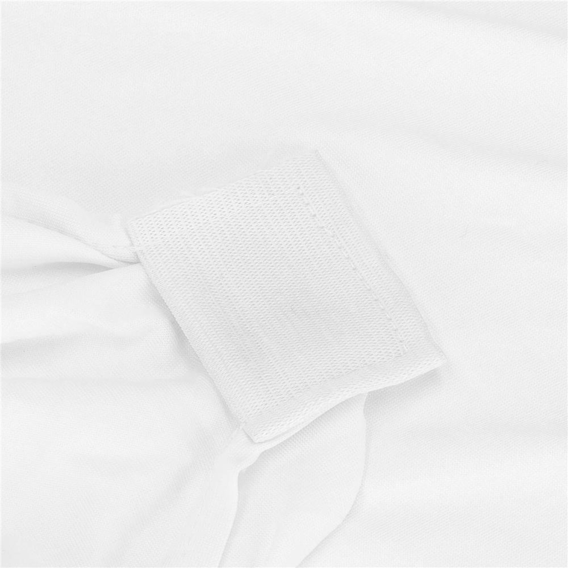 Set 4 huse pentru scaune de evenimente, marime universala, poliester si spandex, alb