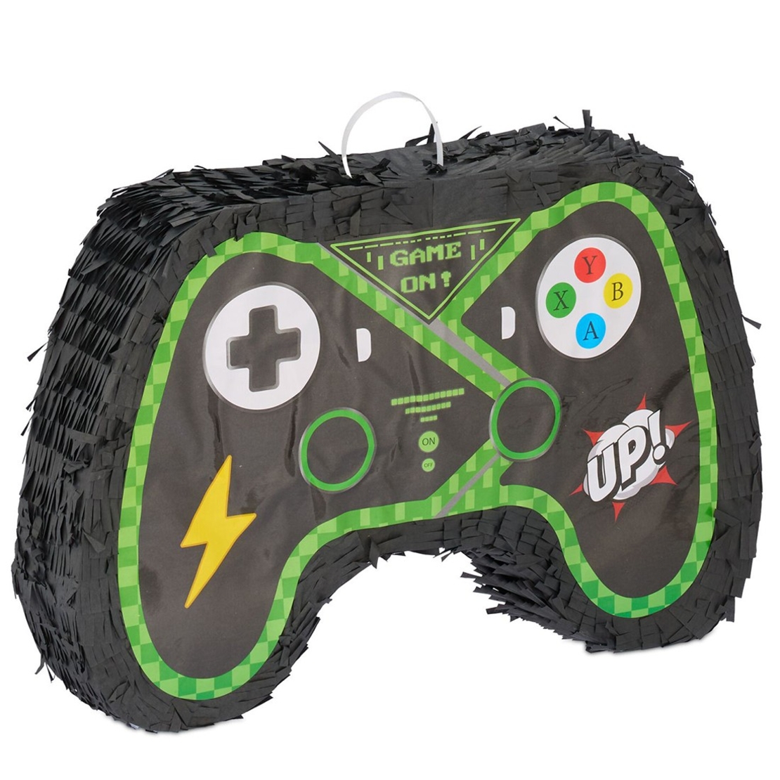 Pinata Controler Gamepad pentru Petrecere, Flippy, din Hartie si Carton, Pinata pentru Petreceri, 42 x 28 x 8 cm, Negru