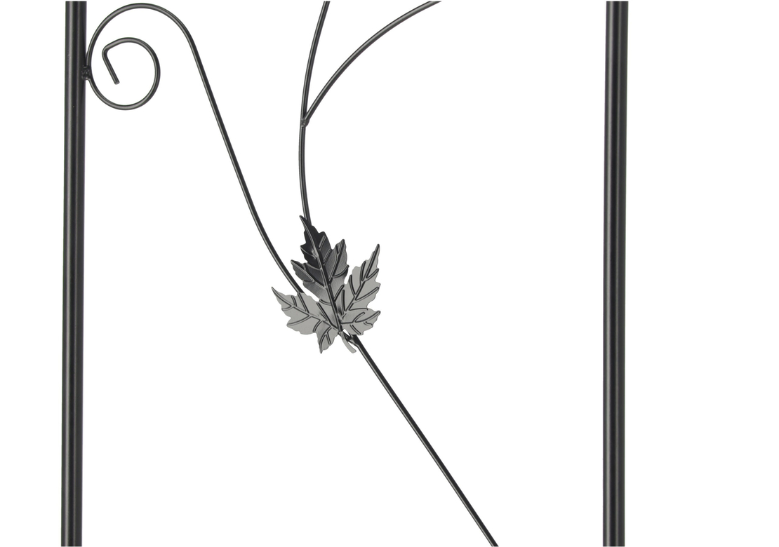 Pergola gradina pentru plante cataratoare cu ancore montaj, structura otel, 114x37x230 cm, verde inchis