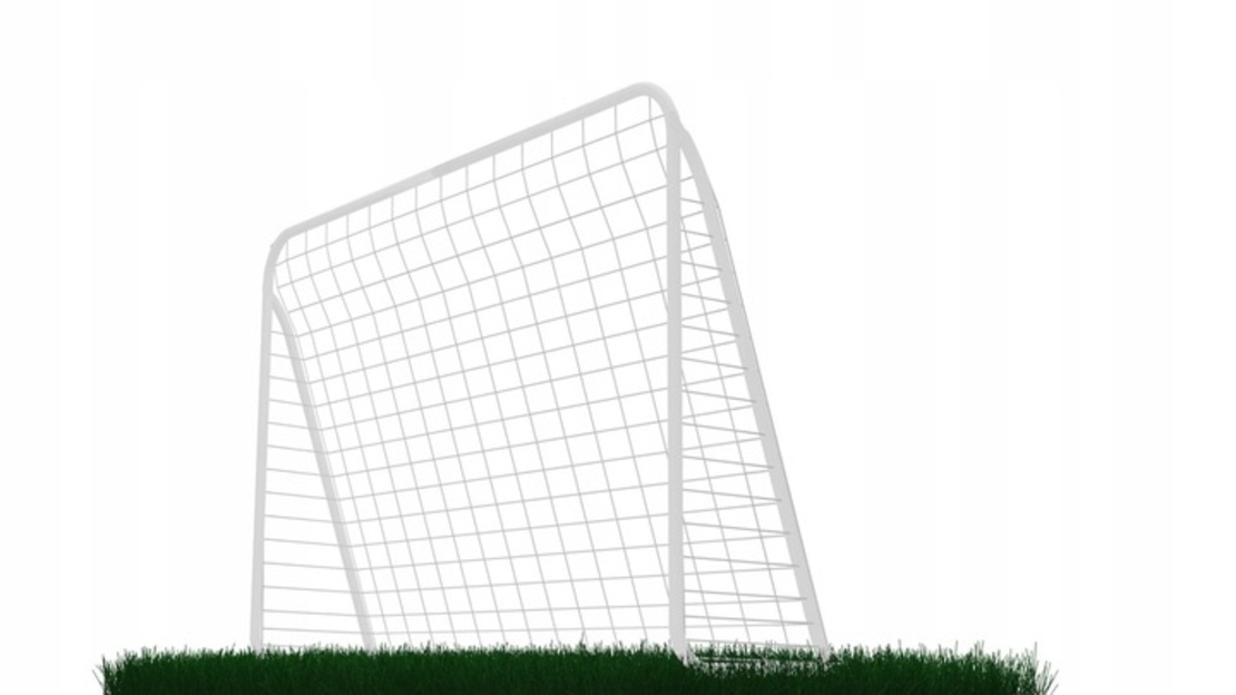 Poarta de fotbal din otel, 152x213cm, profil 25mm, tinta antrenament, portocaliu