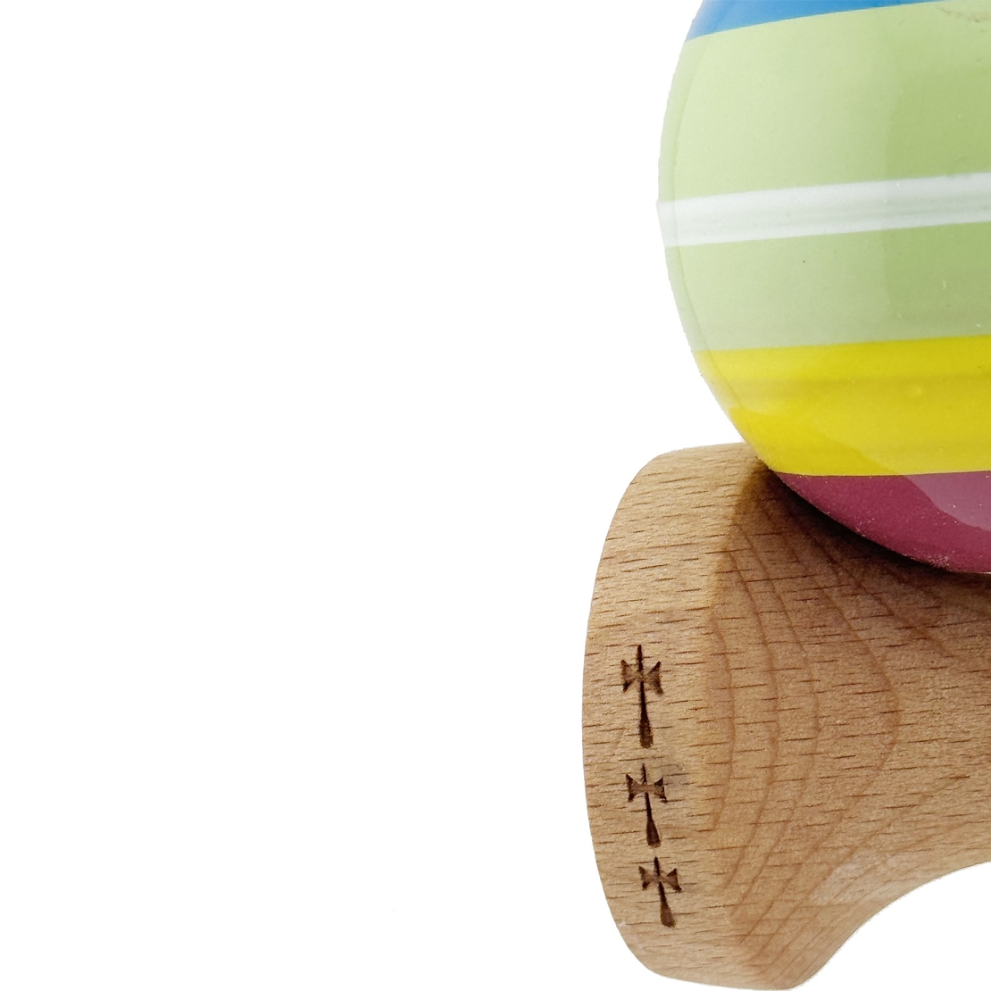 Kendama X SPECTRUM Originala, Profesionala, Flippy, Big Cups V2, Super Sticky Legendary Cupe Mari, Rulment Metalic cu Ata 55 cm, Multicolor