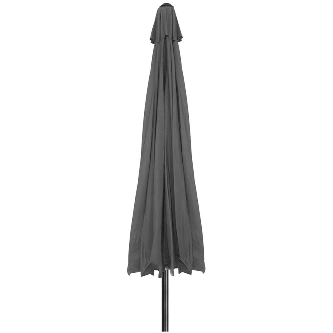 Umbrela terasa gradina, cu manivela, diametru 400cm, Gri