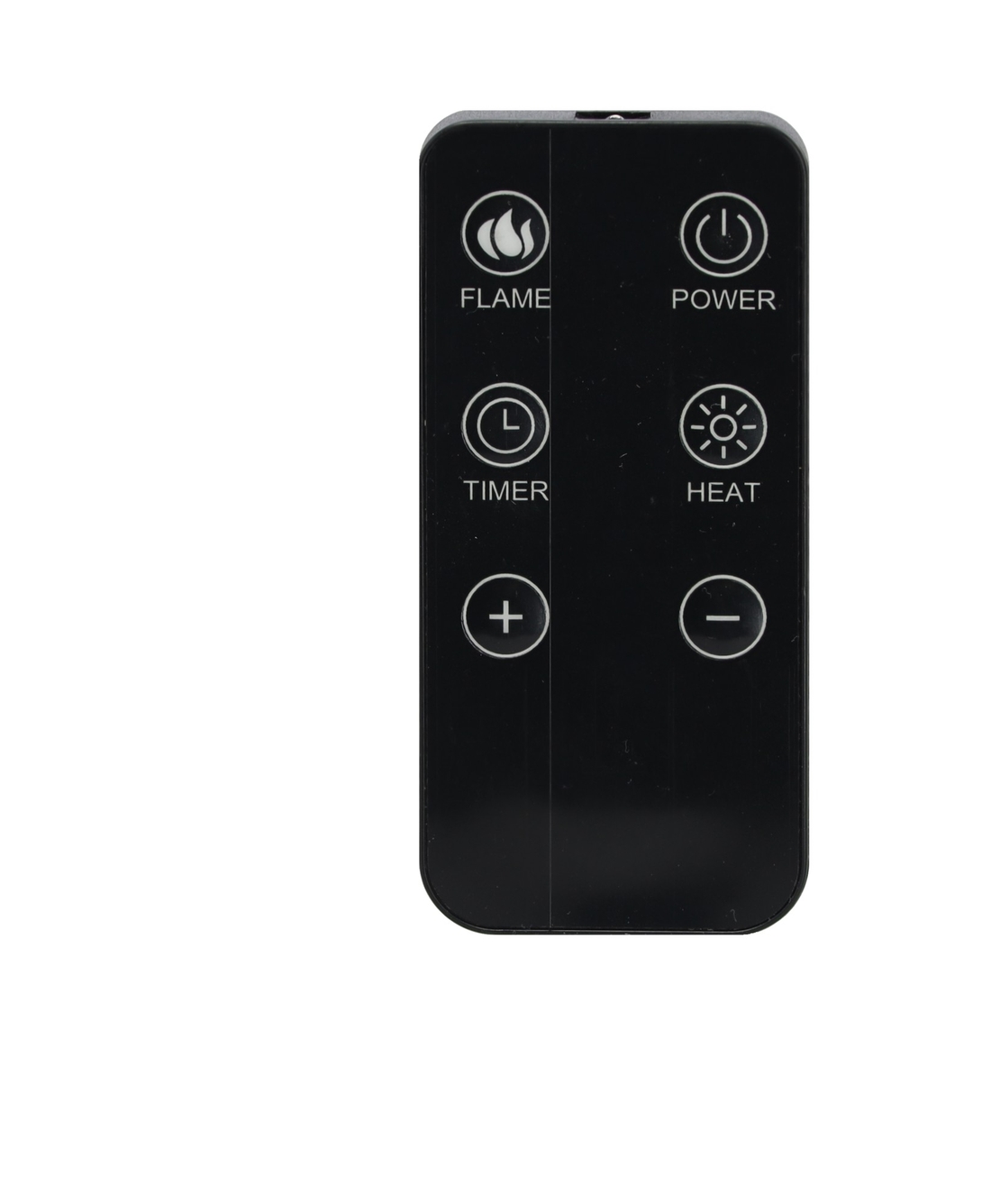 Semineu electric cu efect de flacara, 2000W, 2 trepte, termostat, 29x16x39 cm, negru