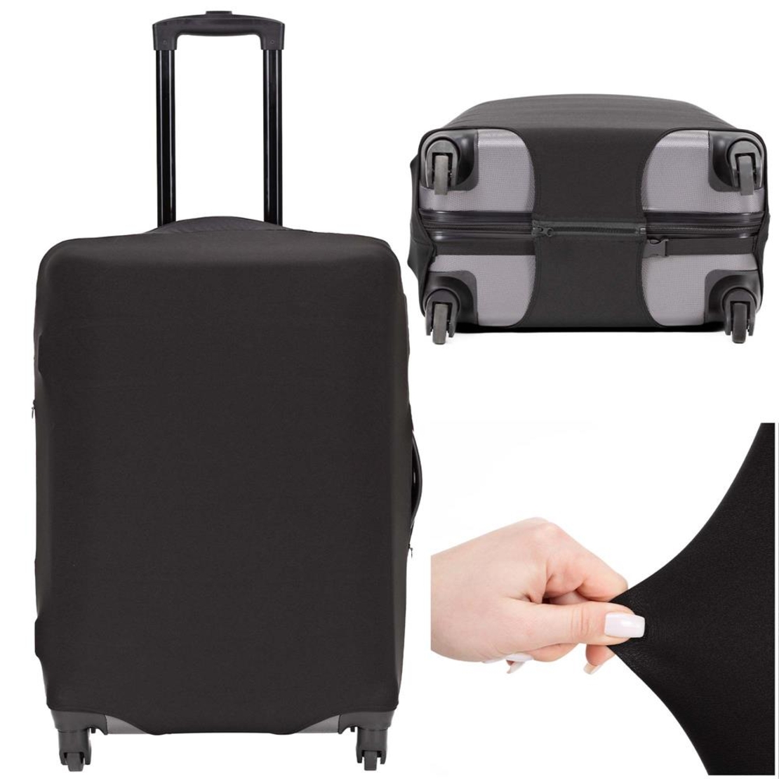Husa protectie troler, elastica, marime L, cu fermoar dublu si catarama, negru