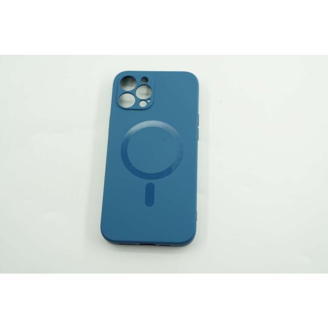 Husa protectie Vafy compatibila cu Apple iPhone 12 Mini Mag Safe Silicone Albastru
