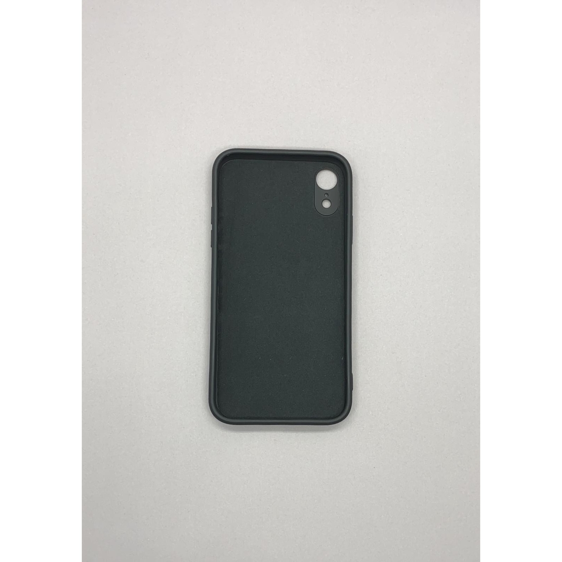 Husa protectie Vafy compatibila cu Apple iPhone XR Liquid Silicone Ring cu suport rotativ Negru