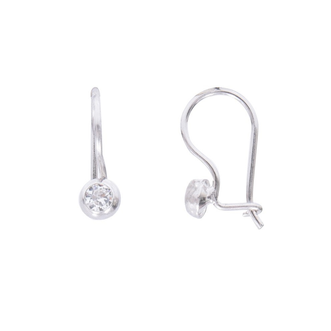 Cercei Argint 925 Tortita cu Zirconiu, 2.08 g