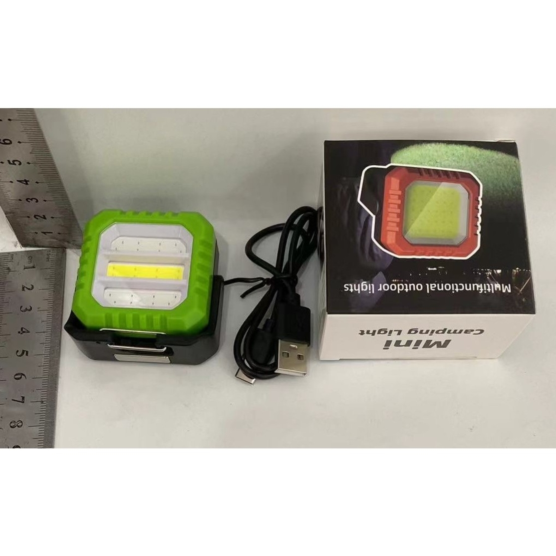 Lanterna Tip Breloc, Vafy, 5 Moduri de Luminat, Incarcare USB Tip C, 5W, Impermeabila IPX5, 500 lm, COB, Verde