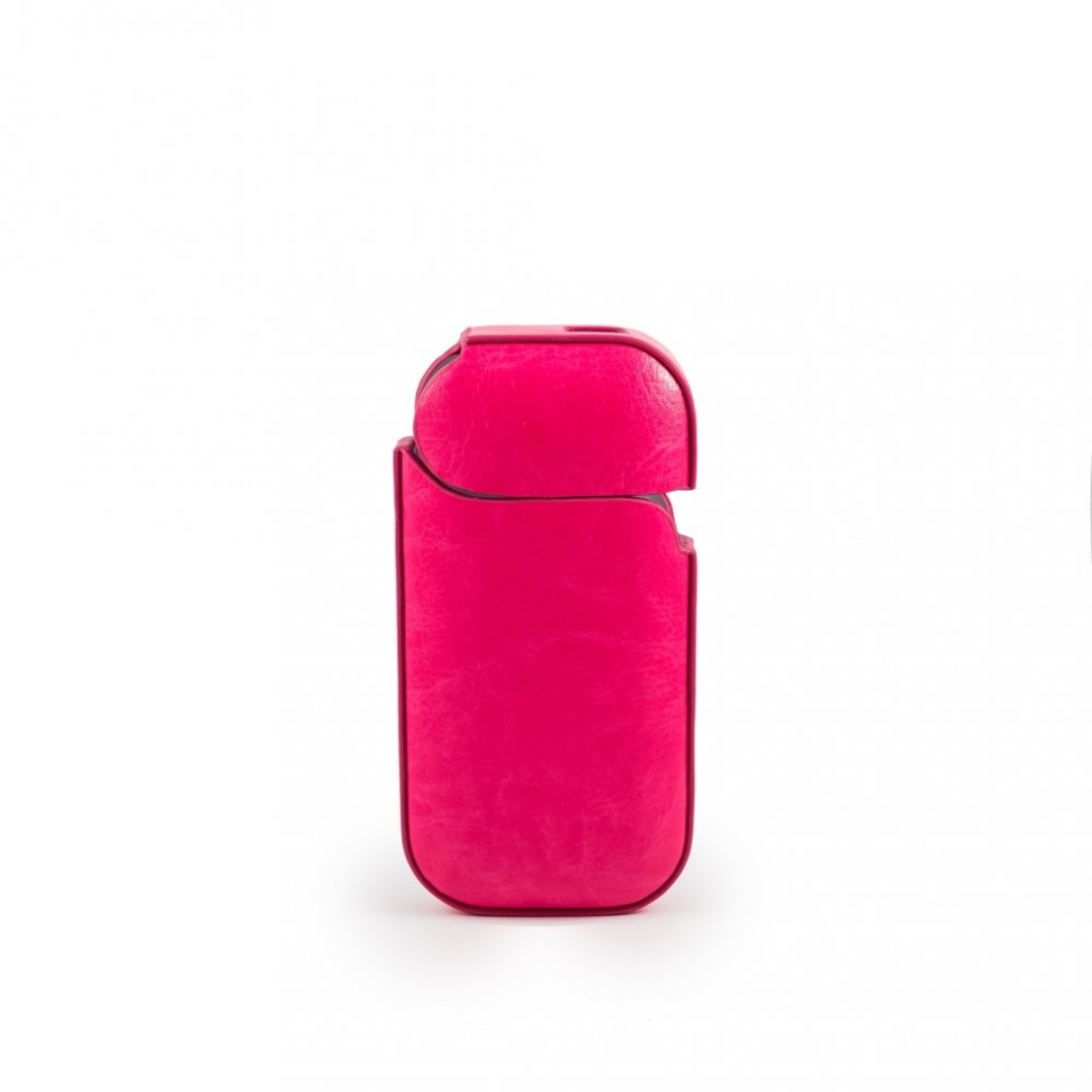 Husa Vafy pentru IQOS 2.4 Plus, Capac de Protectie, Anti Soc si Zgarieturi, din Piele Ecologica, 43 g, 12 x 6 x 2.5 cm, Roz