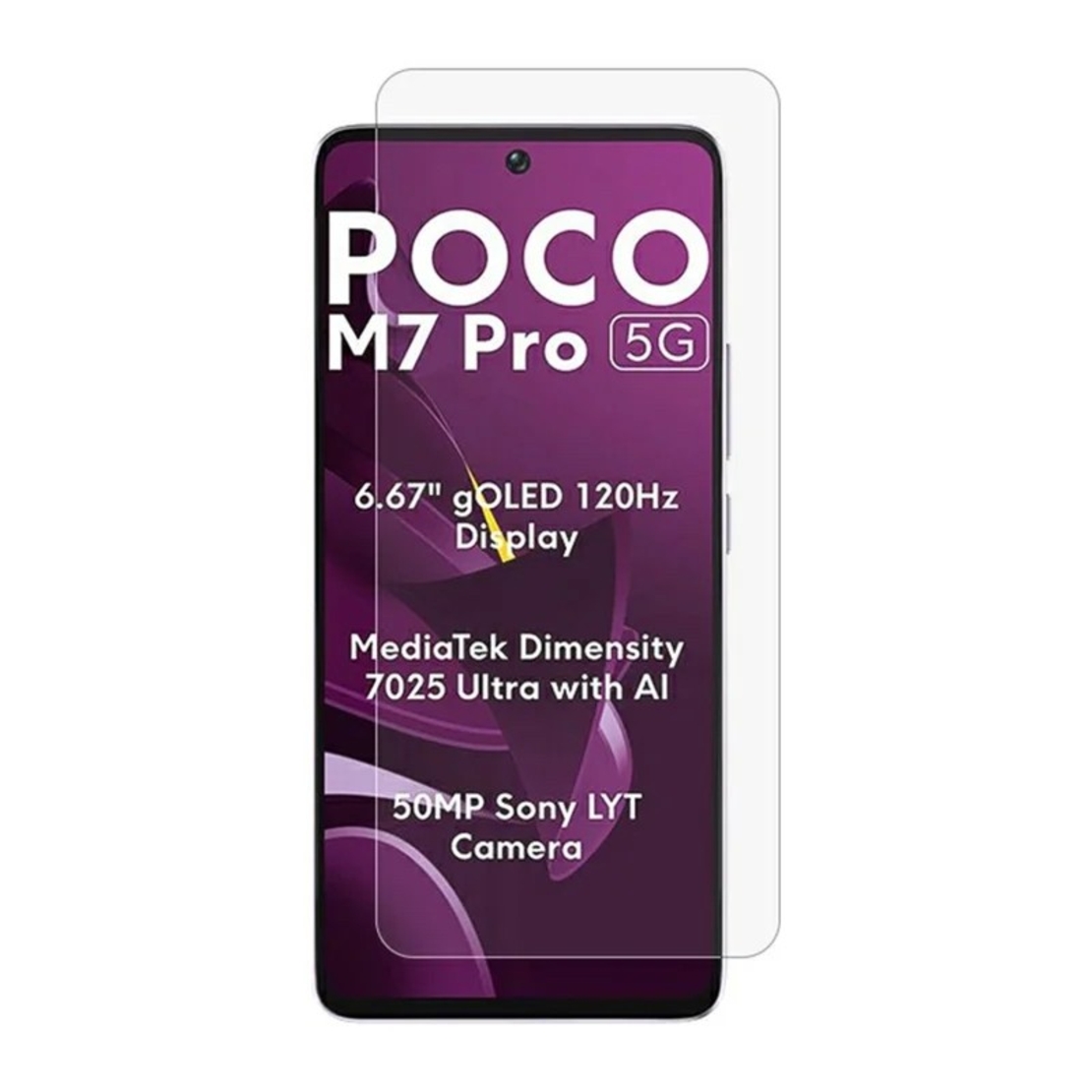 Folie Securizata pentru Xiaomi Poco M7 Pro, Vafy, Sticla Securizata 3D, High Definition Ultra Clear 2.5 HD, Margini Arc, 0.3 mm, Anti Zgirieturi, Anti bule, Transparenta
