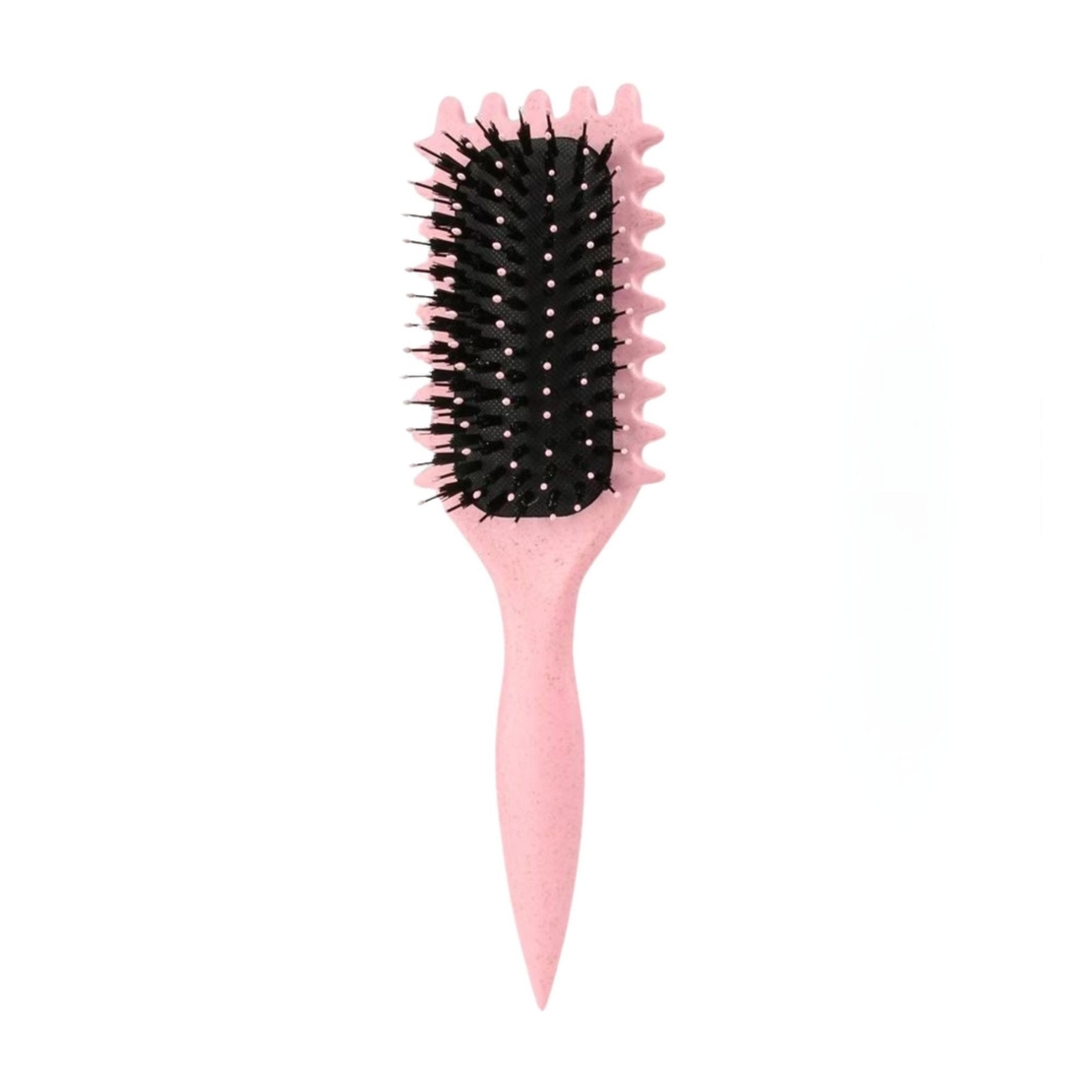 Perie Profesionala pentru Par, Flippy, Perie pentru Definirea Buclelor pentru Par Cret, Multifunctionala, 24.5 x 7 x 4.3 cm, Roz