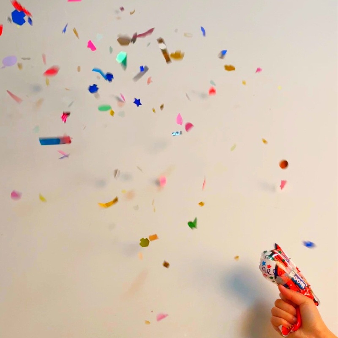 Set 10xPistol Confetti pentru Petrecere, Flippy, 14x16 cm, Multicolor