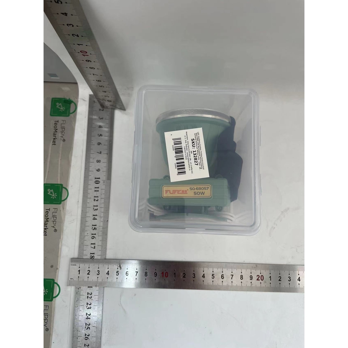 Lanterna LED de Montat pe Cap, Vafy, cu Raza Lunga de Zoom, Reincarcabila USB, Far Telescopic, Rezistent la Apa, Reglabil, pentru Pescuit in Aer Liber, Camping, Lumina Puternica, Lanterna, 10.5x8x6.5 cm, Verde Inchis