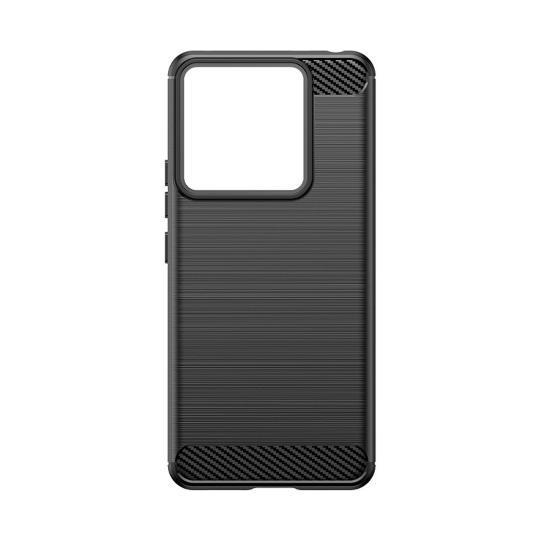 Husa de Protectie pentru Xiaomi Redmi Note 13 Pro, Vafy, Protectie 360, din TPU cu element de Carbon, Anti Alunecare, 1.8 mm, Negru