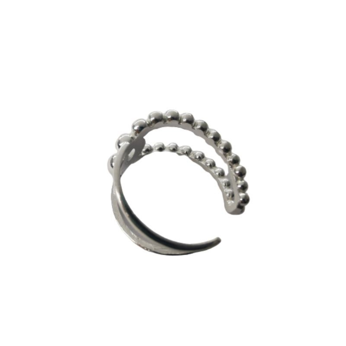Inel Argint 925 Reglabil cu Bilute, 3.6 g