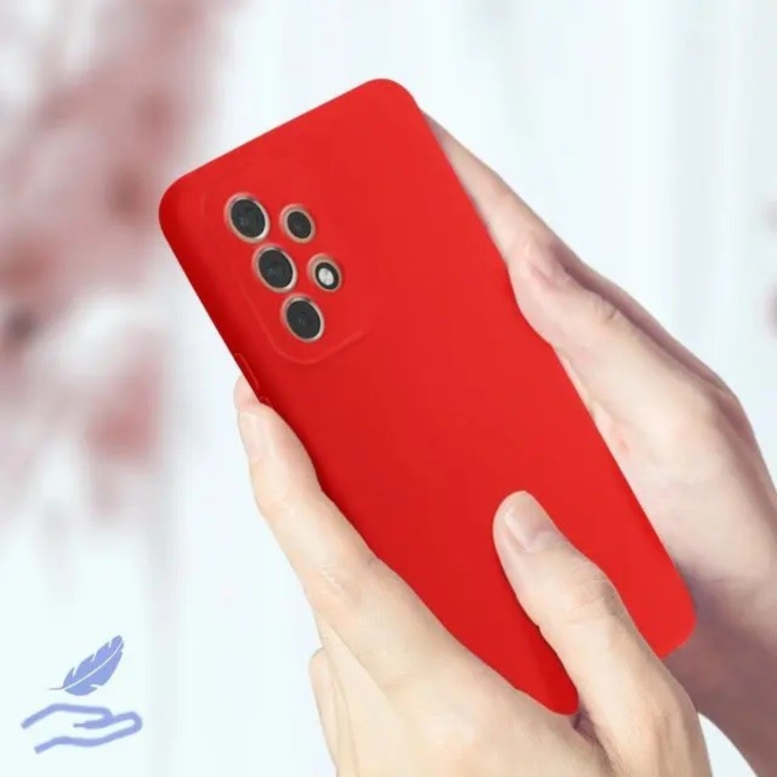 Husa protectie Vafy pentru Samsung A53 5G Liquid Silicone Rosu