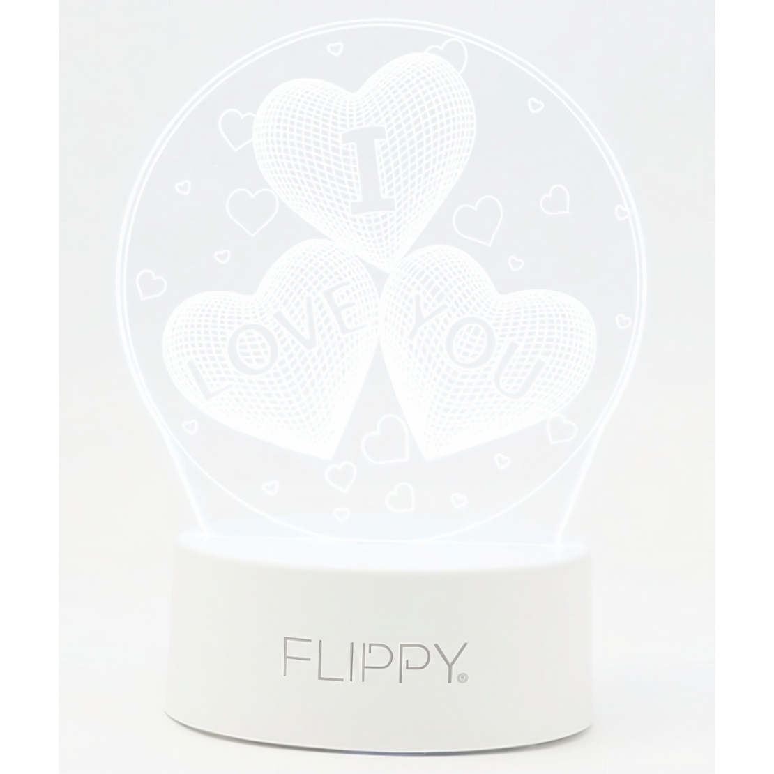 Lampa LED decorativa, Flippy, 3D, cu text 