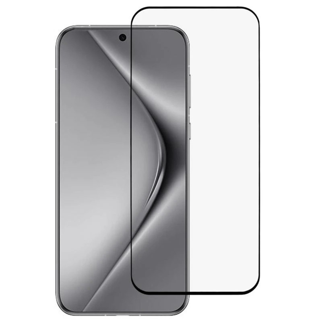 Folie Sticla Securizata, Vafy,Pentru Huawei Pura 70 Pro, Full Glue, Margini Negre, Transparent